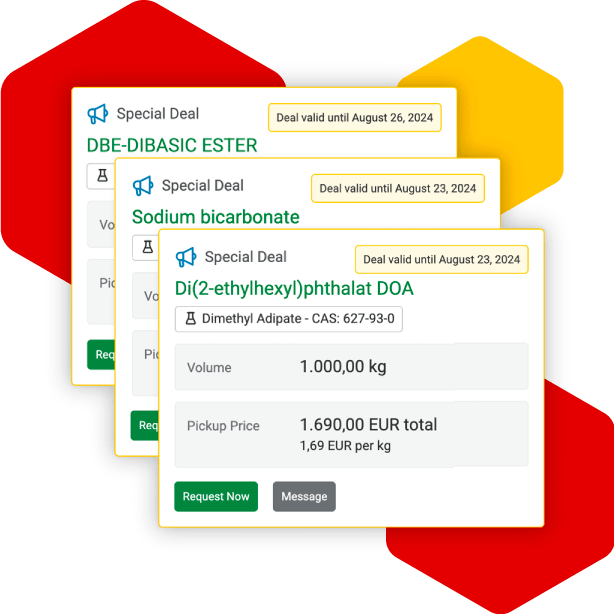 CheMondis Tender & Save Search Screen